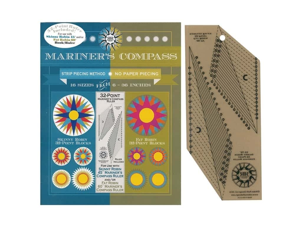 Robin Ruth Design Mariner's Compass Ruler&Bk