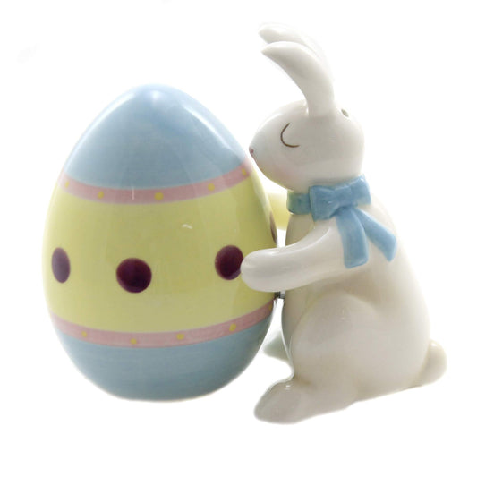 Pacific Trading Easter Bunny Egg Magnetic Salt Pepper Shaker Set