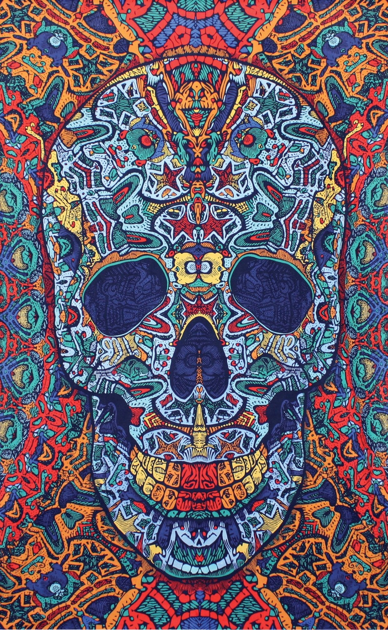 Sunshine Joy® 3D Skull Tapestry - Beach Sheet - Hanging Wall Art