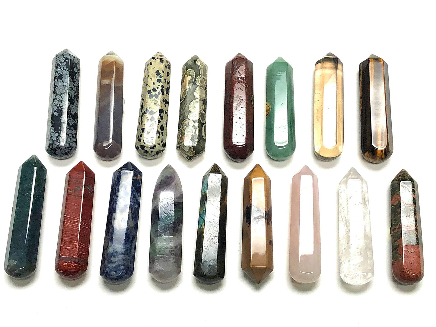 Zentron Crystal Collection: 60MM All Natural Gemstone Crystal 2"+ Wand and Velvet Pouch (Sodalite)