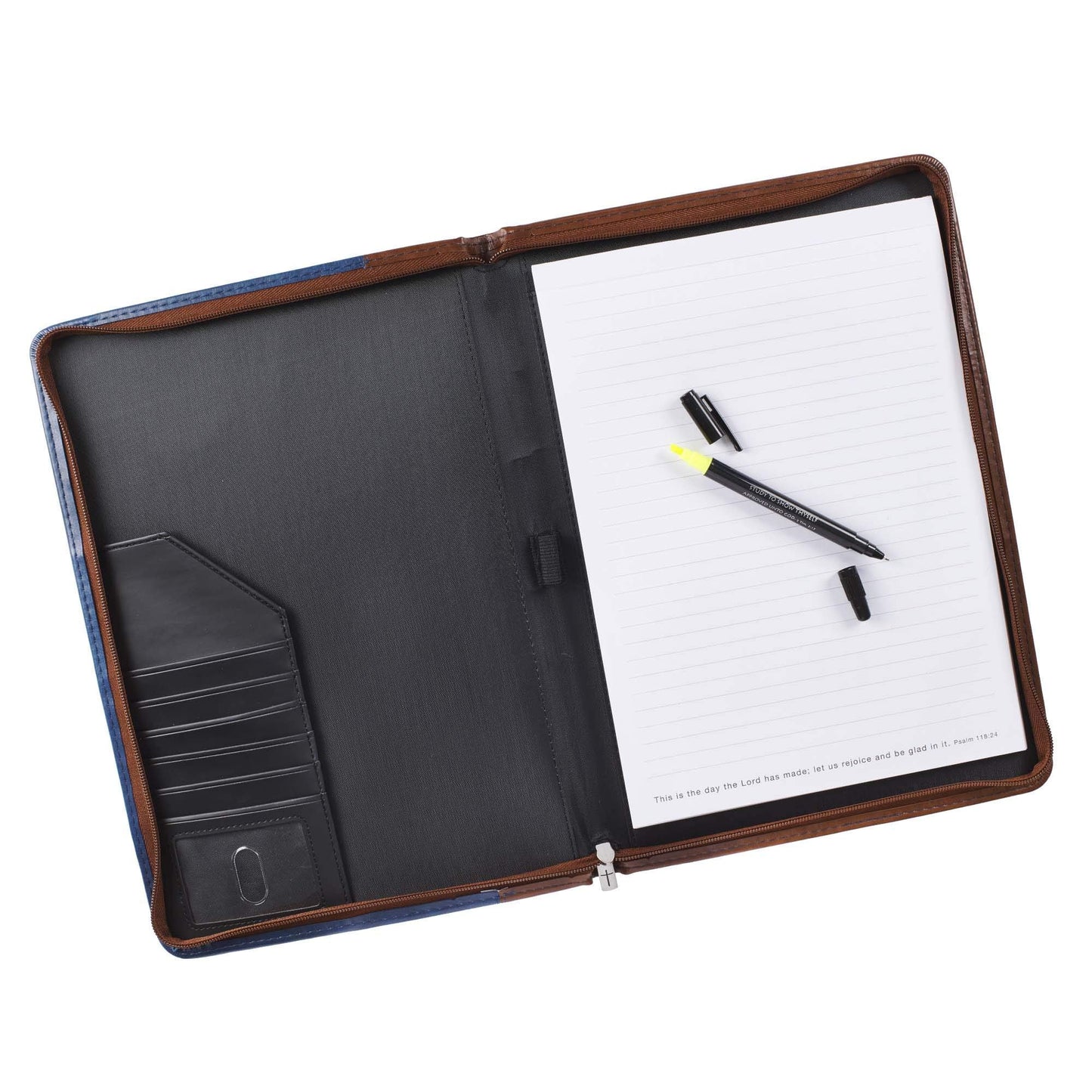 Zippered Padfolio/Portfolio Folder Notepad