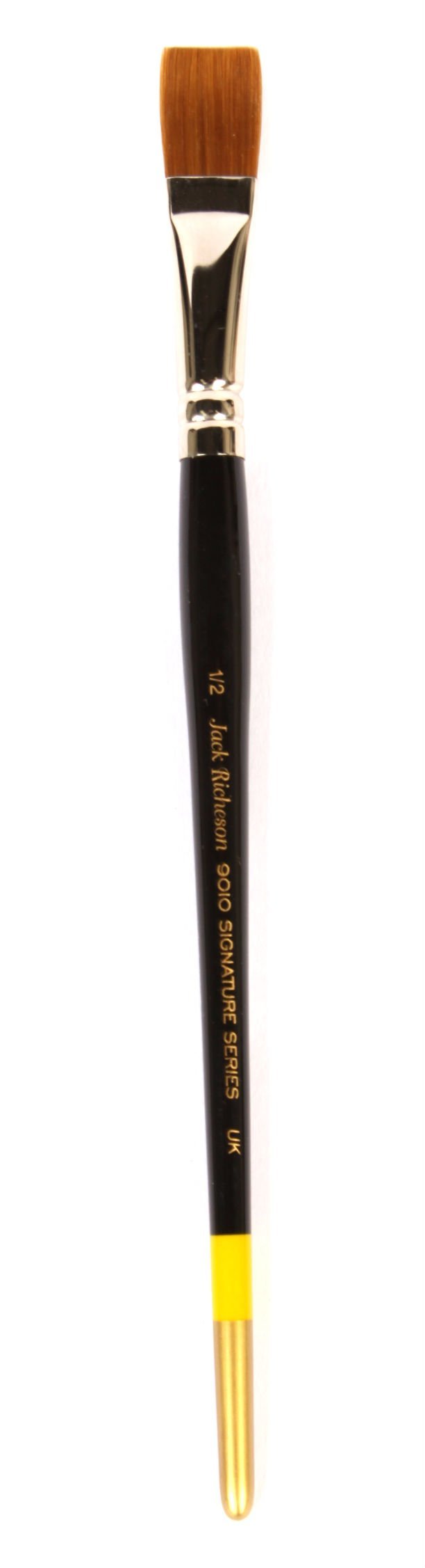Jack Richeson 9000 Series Synthetic Short Handle Watercolor Flat Brush, 1/2-Inch