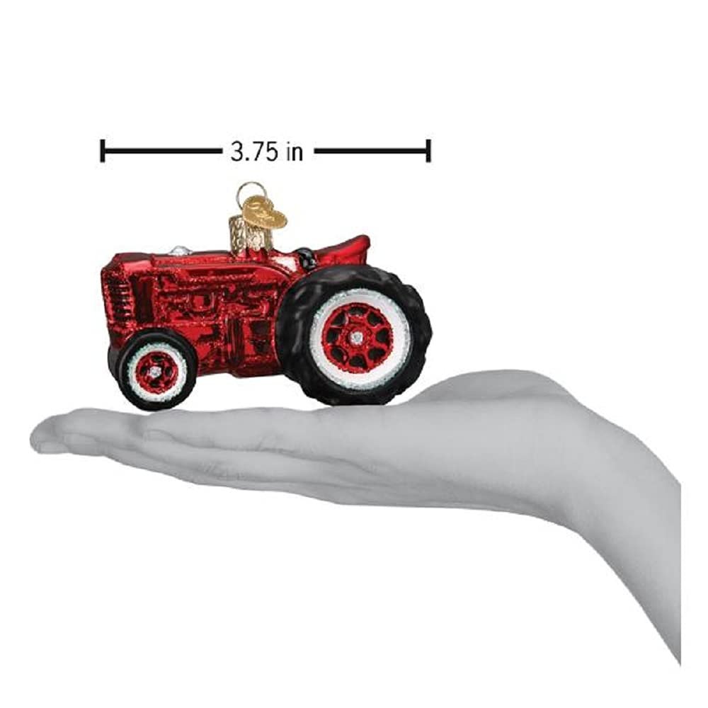 Old World Christmas Ornaments Old Farm Tractor Glass Blown Ornaments for Christmas Tree