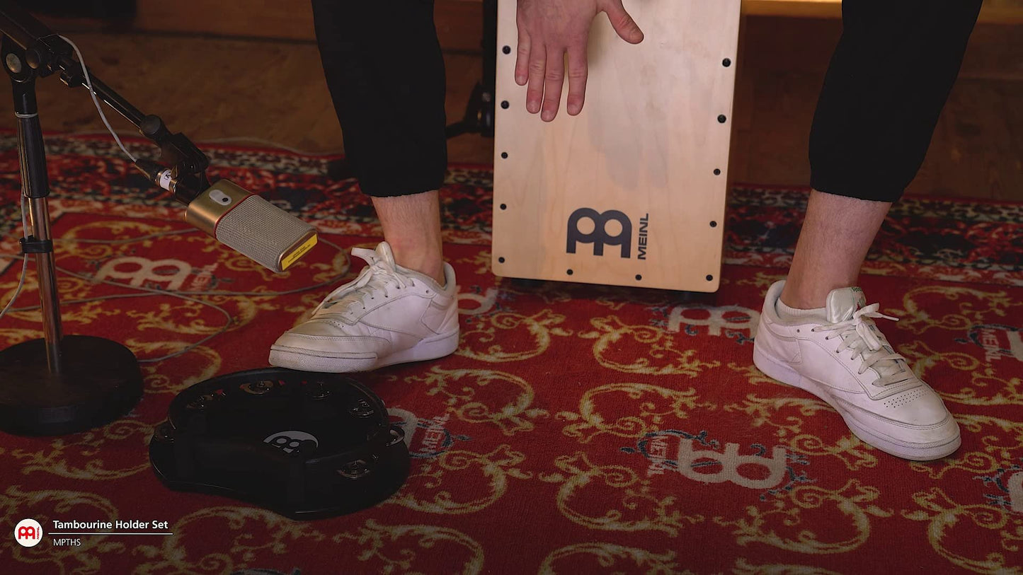 Meinl Percussion Tambourine Holder Set to Play with Your Foot — NOT Made in China — for Cajon Players, Guitarists and Multi-Instrumentalists, 2-Year Warranty (MPTHS)