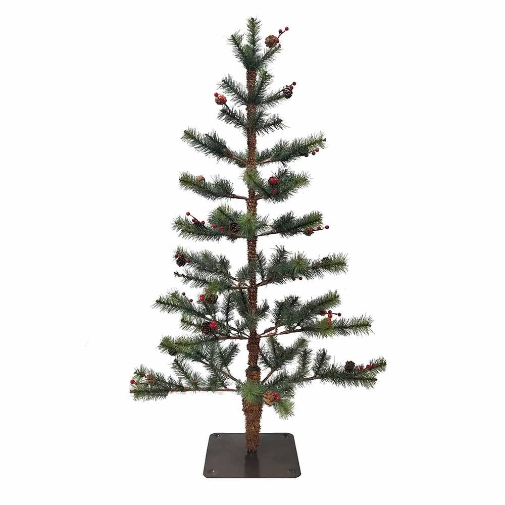 Kurt S. Adler Pine Pinecones and Berries Tree, 36-Inches, Green