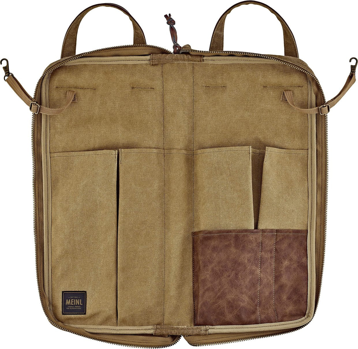 22" Cymbal Bag — Waxed Canvas Collection — Adjustable Backpack Straps, Heavy-Duty Fabric and Carrying Grip, 2-YEAR WARRANTY