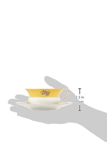 Wedgwood Wonderlust Primrose Teacup & Saucer Set, Multicolor