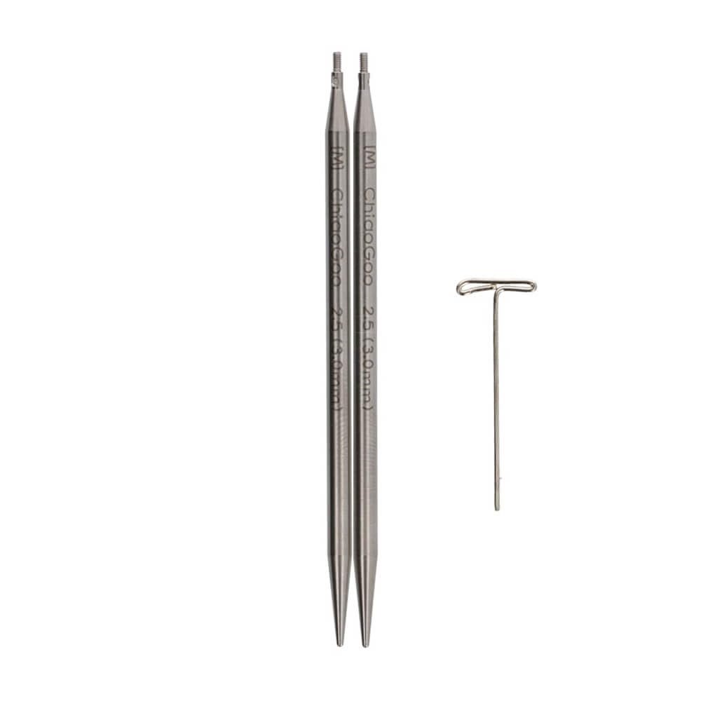 ChiaoGoo Twist SS Lace Tips 3 in (8 cm) - 19 Sizes