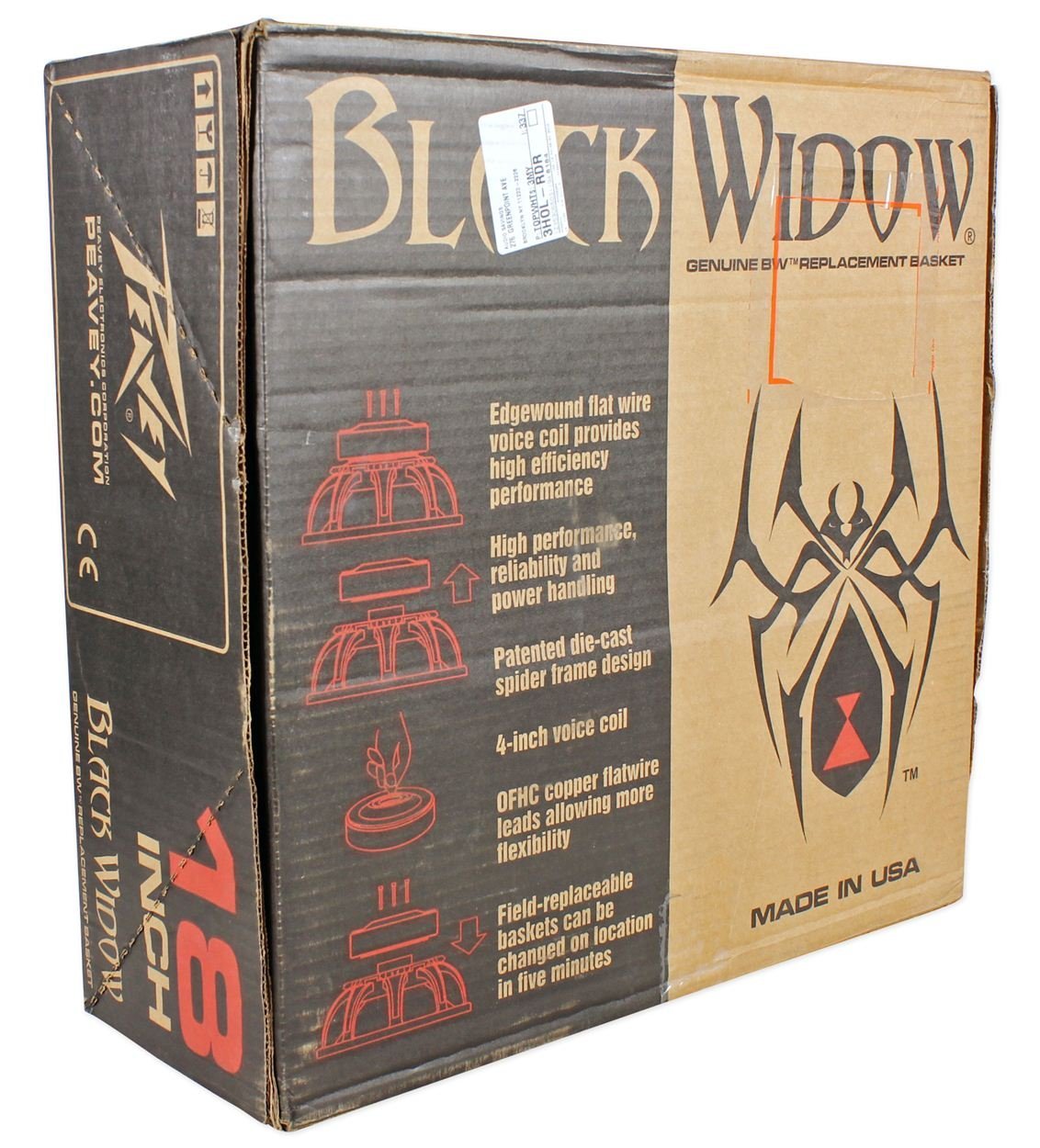 Peavey 1808-8 SPS BWX RB Replacement Basket for 18" 8 ohm Black Widow Subwoofer