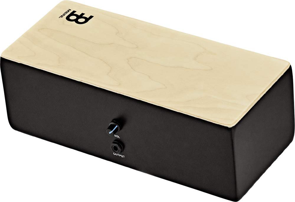 Meinl Percussion Pickup Bongo Cajon with High and Low Notes — Made in Europe — Baltic Birch Wood, Quarter-inch Input and Output Jacks, 2-Year Warranty (PBC1B)