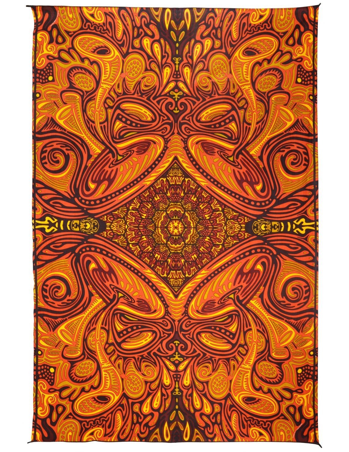 Sunshine Joy Honey Hive Psych Art Tapestry Hippie Wall Hanging Huge 60x90 Inches