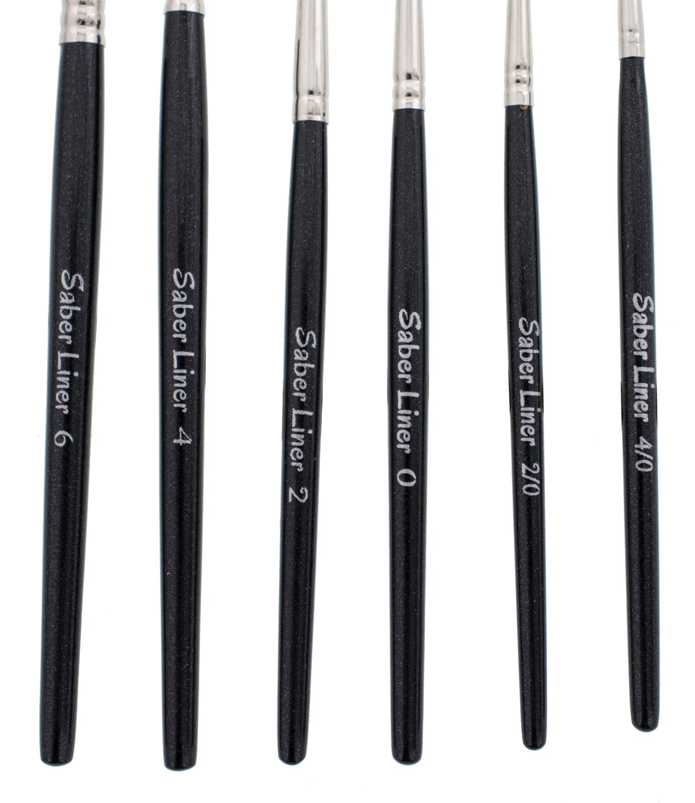 Andrew Mack Brush AMVD-SL-Set Von Dago Saber Liner Set of 6 Pinstriping Brushes Sizes 4/0-6