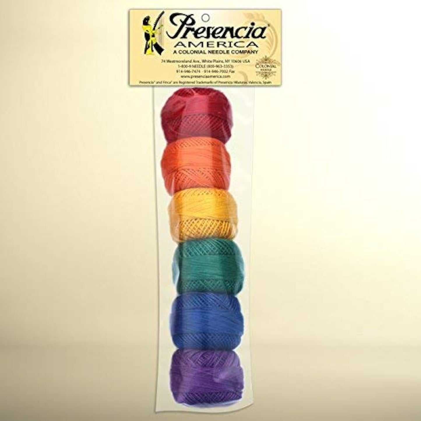 Colonial Needle Presencia Perle Cotton #3 Sampler Pack-Crayon