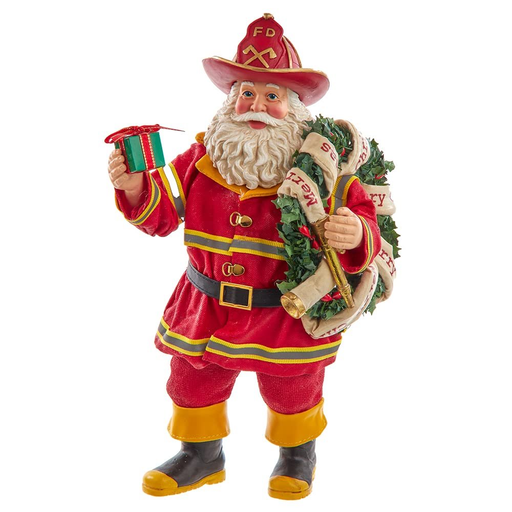 Kurt S. Adler Festive Christmas Holiday Tabletop Decoration Figurine