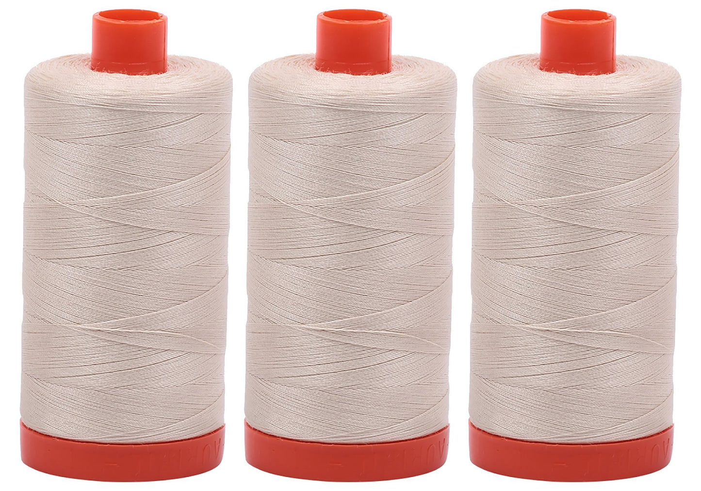 3-PACK - Aurifil Light Beige - A1050-2310 - Mako Cotton Thread Solid 50WT 1422Yds each3