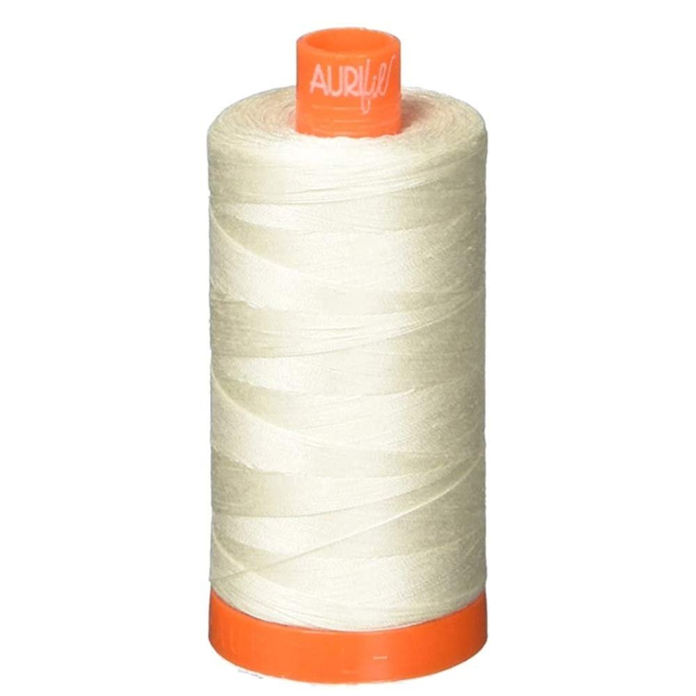 Aurifil A1050-2311 Mako Cotton Thread Solid 50WT 1422Yds Muslin(3 Pack)
