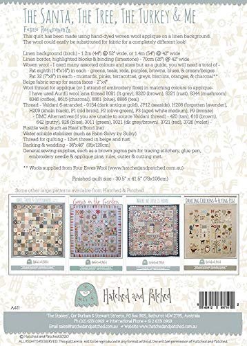 The Santa, The Tree, The Turkey and Me Pattern by Hatched and Patched