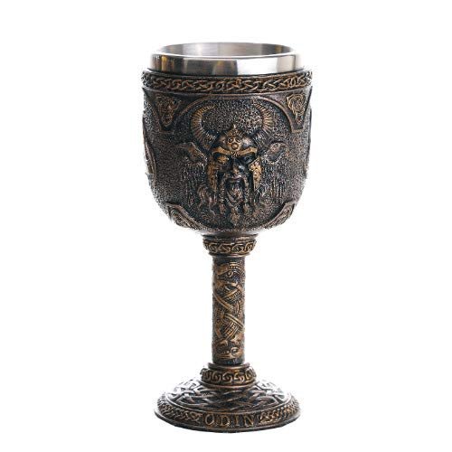 Pacific Giftware Norse Mythology Alfather Odin King of Asgard Wine Goblet Chalice Cup 7oz