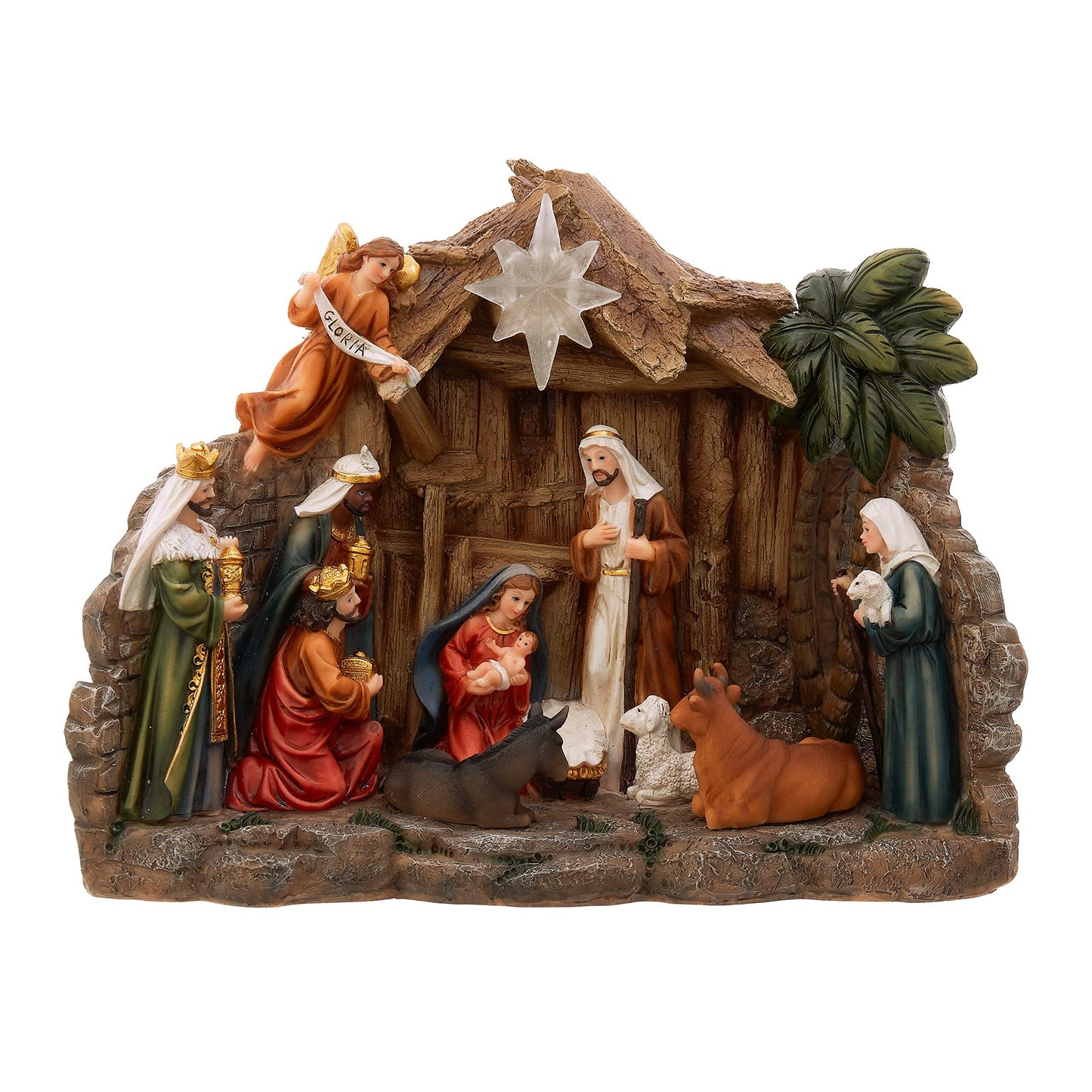 Kurt S. Adler Festive Christmas Holiday Tabletop Decoration Figurine