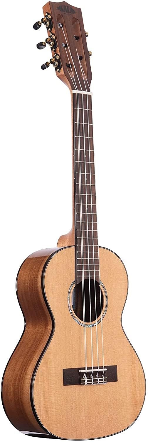 Kala Brand Music Co. Gloss Solid Cedar Top Acacia, 5-String Ukulele, Natural, Tenor (KA-SCAC-T5)
