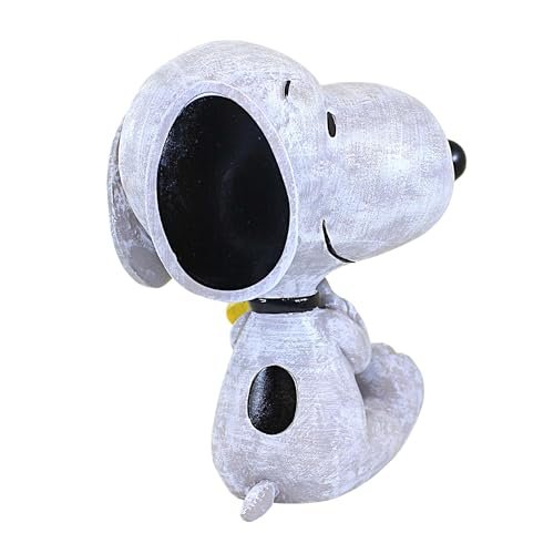 Roman Snoopy and Woodstock Garden Statue, 8.75-inch Height, Resin, Stone Mix, Home, Garden, Outdoor