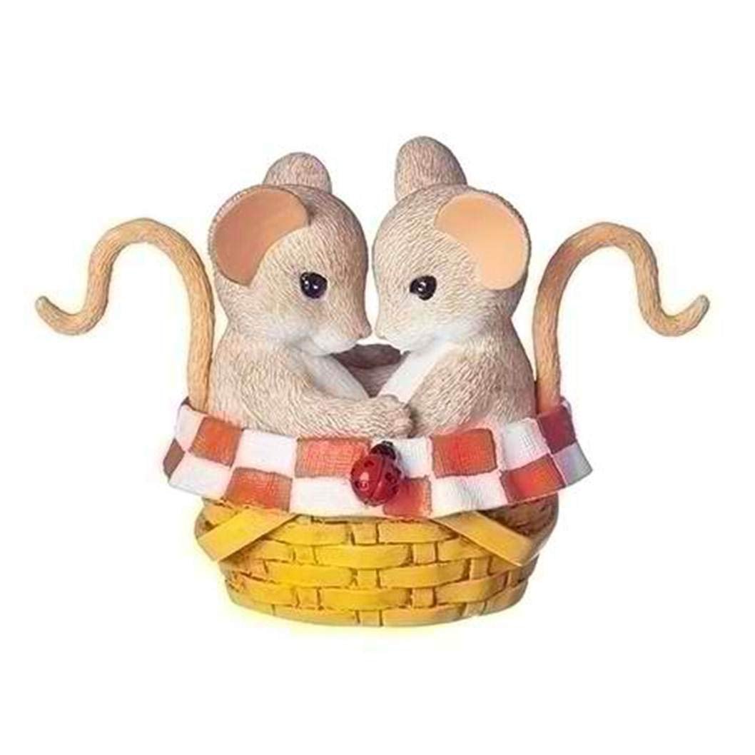 Roman 13237 Life is a Picnic Charming Tail Figurine, 2.75-inch Height, Multicolor