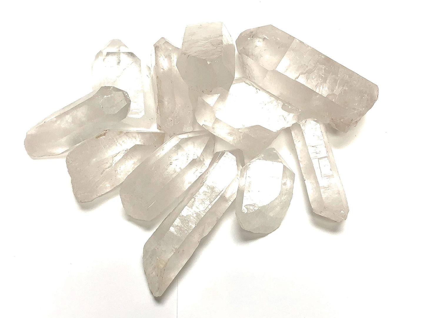 Zentron Crystal Collection: 3 Pounds Natural Clear Quartz Points Crystals - 2.5"+ Pieces