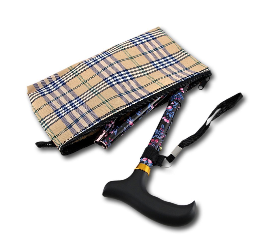 Harvy Purple Blackberry Ladies Adjustable Mini Folding Cane