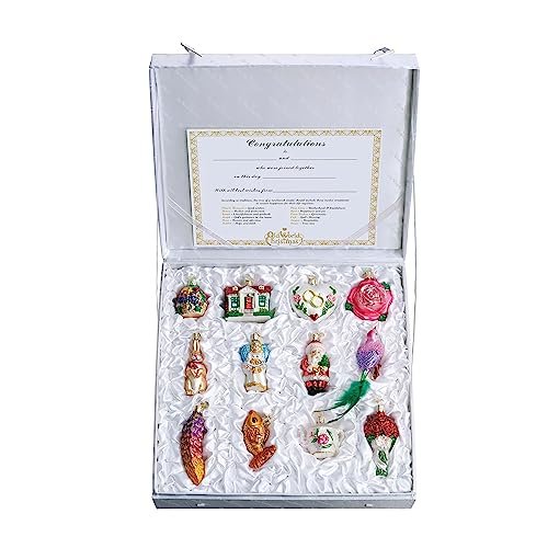 Old World Christmas Bride's Collection Ornament Box Set