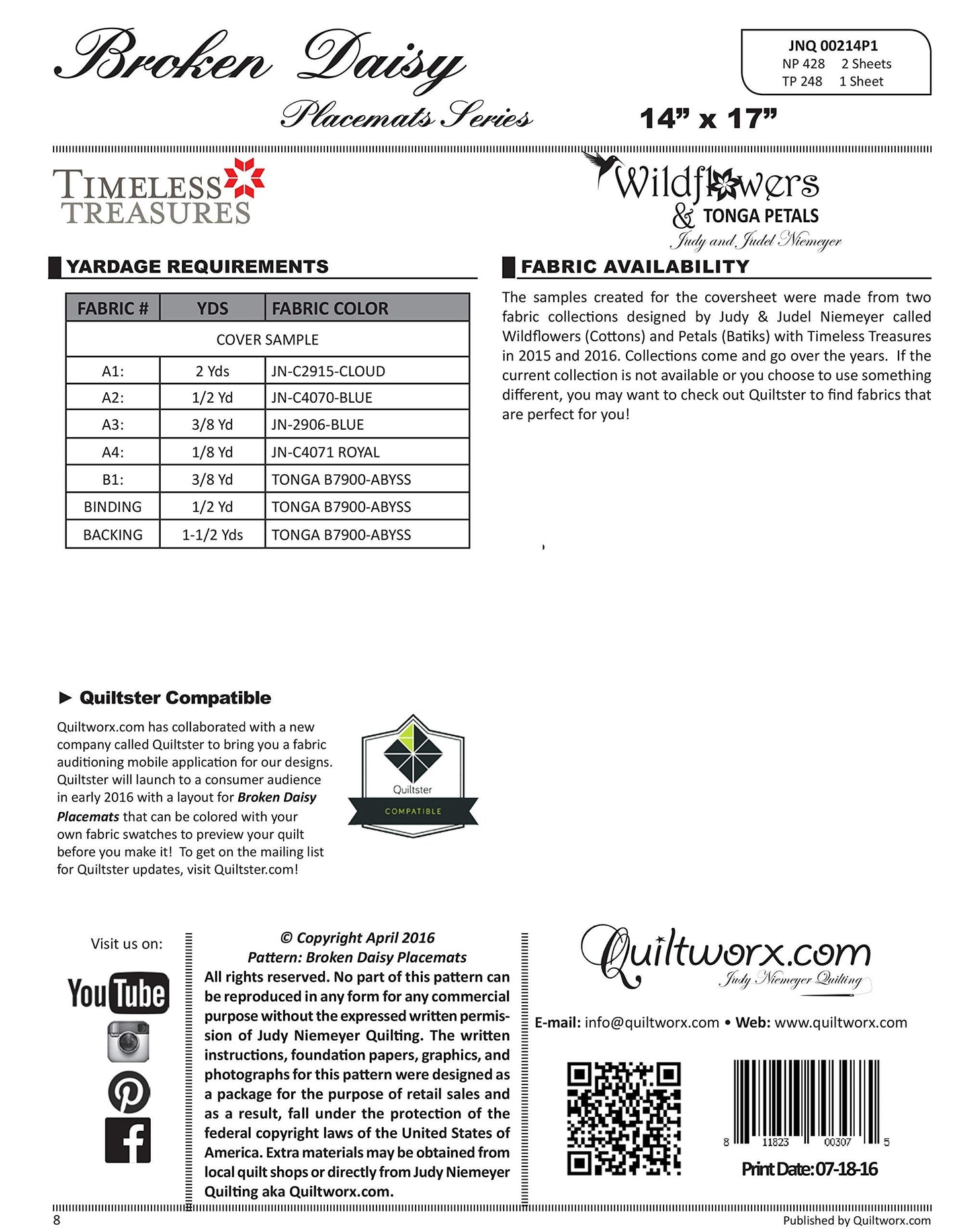 Broken Daisy Placemats