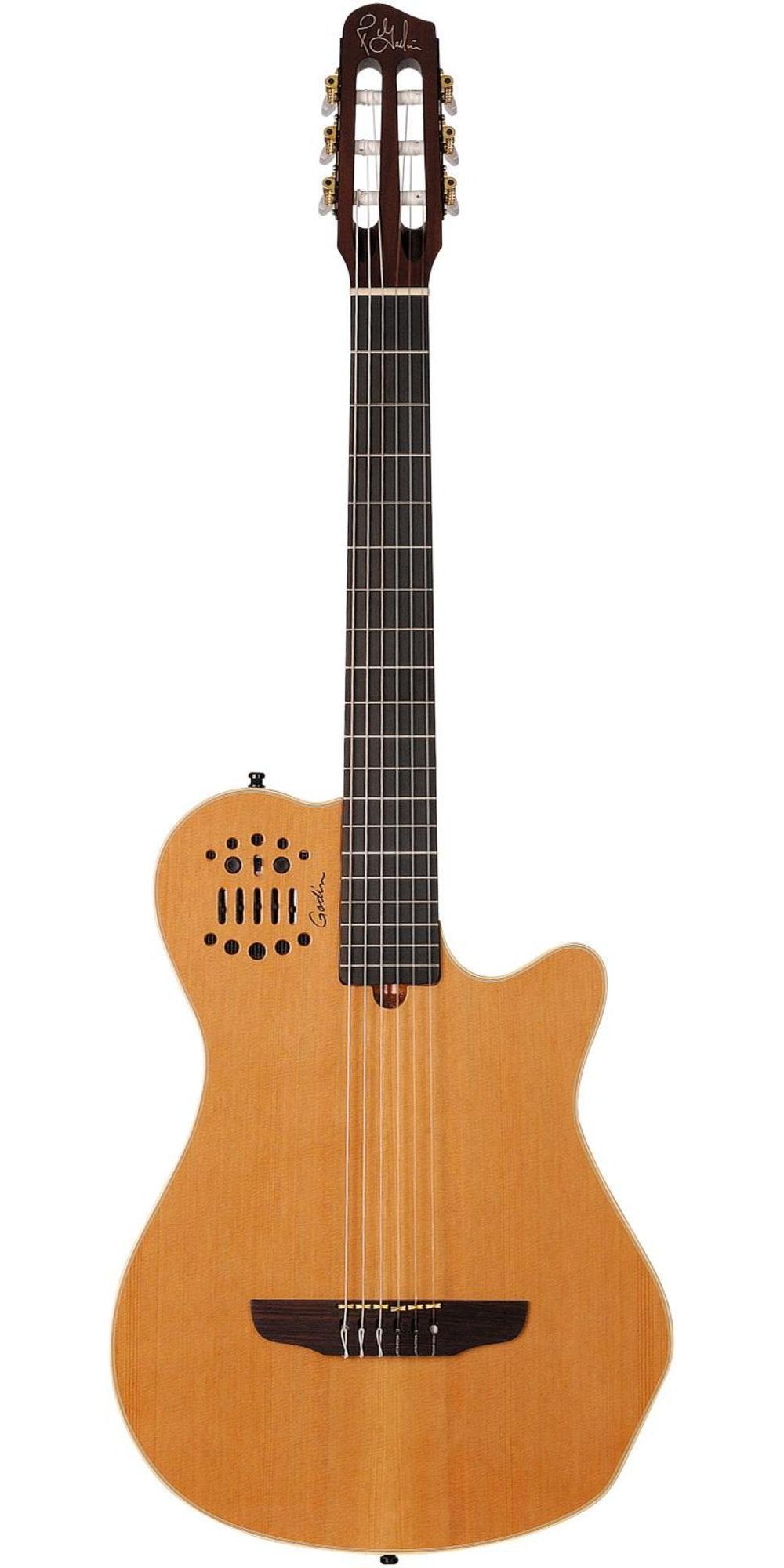 Godin Multiac Grand Concert SA Nylon String Electric Guitar Natural High Gloss w/ Gigbag