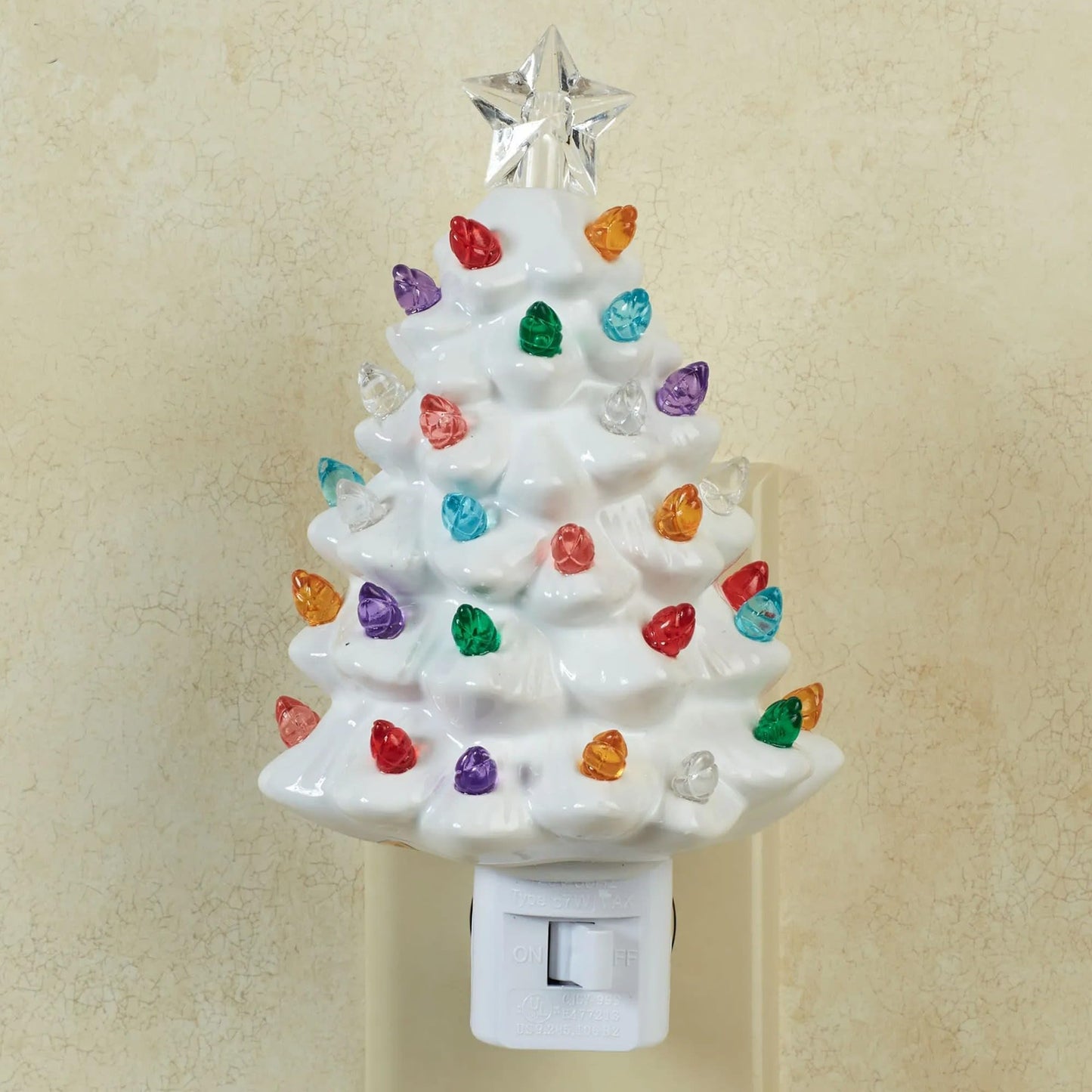 Roman 6.5" H Vintage White Tree Night