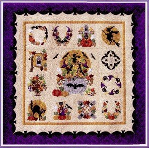Baltimore Album Halloween BOM P3 Designs Set 13 Quilt Patterns