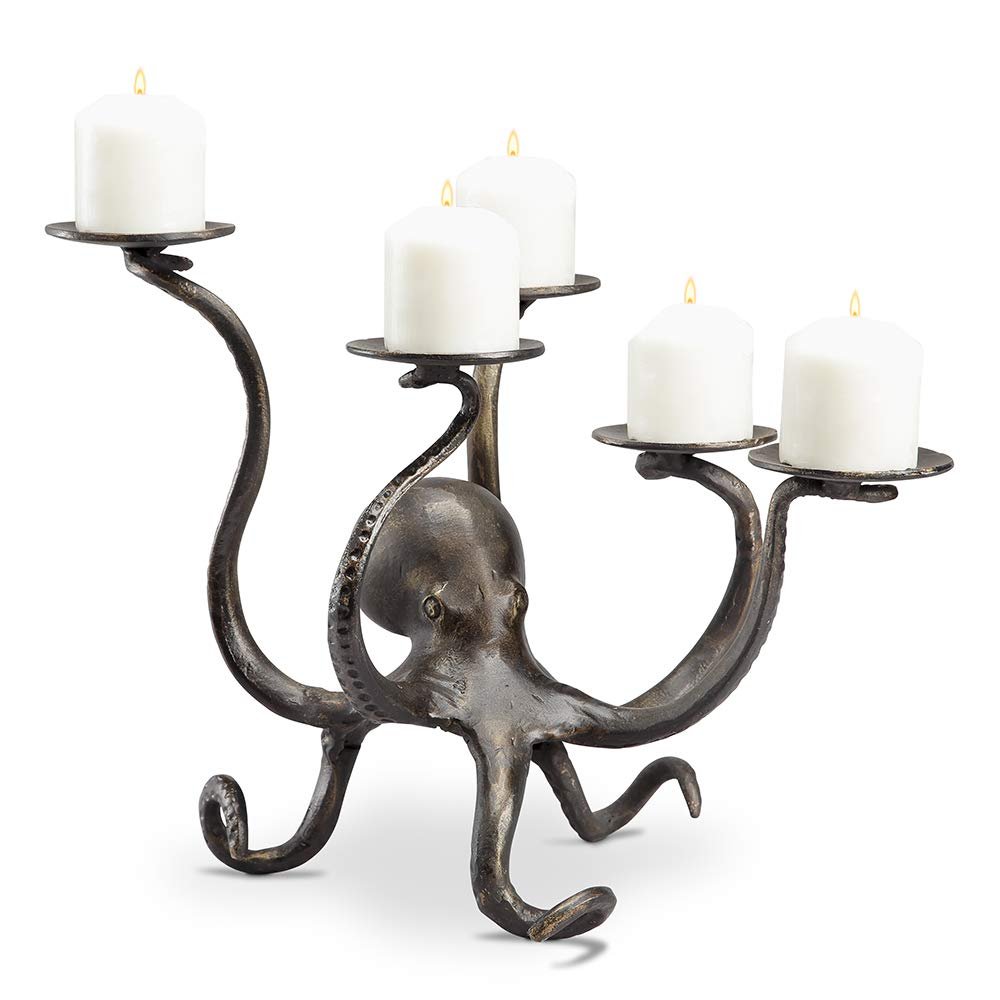 SPI Octopus Pillar Candelabra