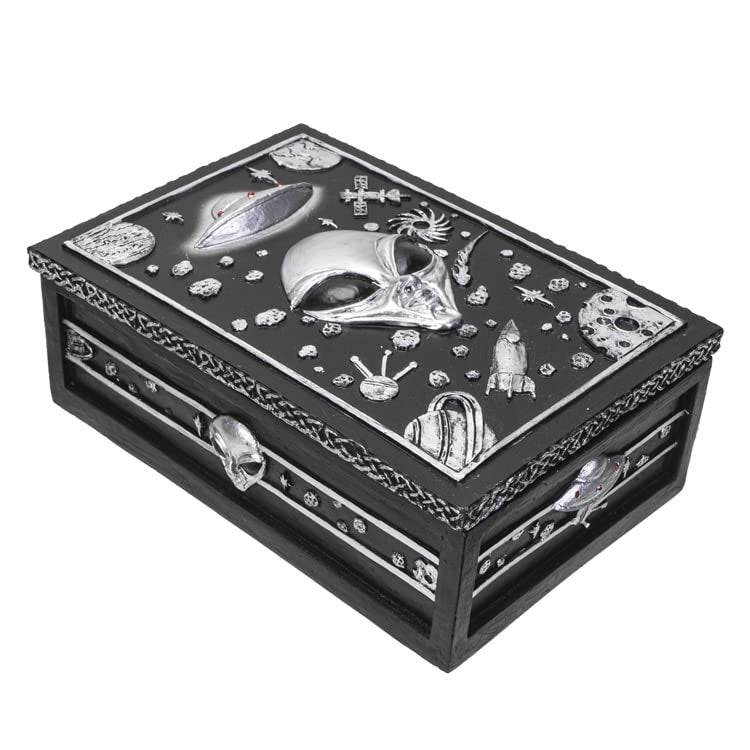 Pacific Giftware UFO Alien Box, 5.61-Inch Length