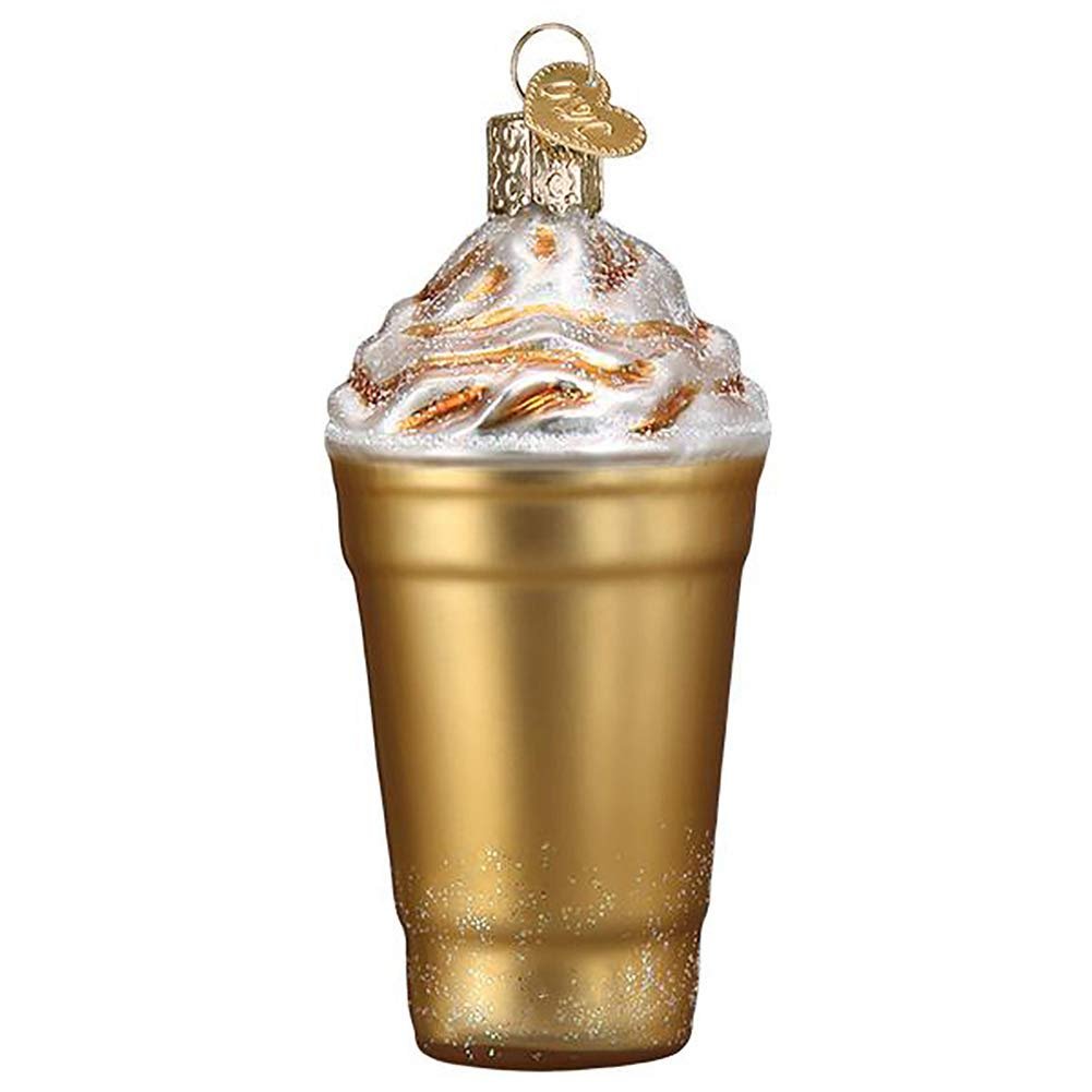 Old World Christmas Ornaments Blended Coffee Glass Blown Ornaments for Christmas Tree