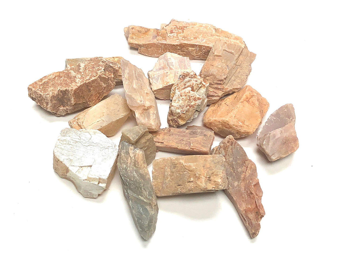Zentron Crystal Collection Rough Moonstone - Large 1" Pieces in Velvet Bag