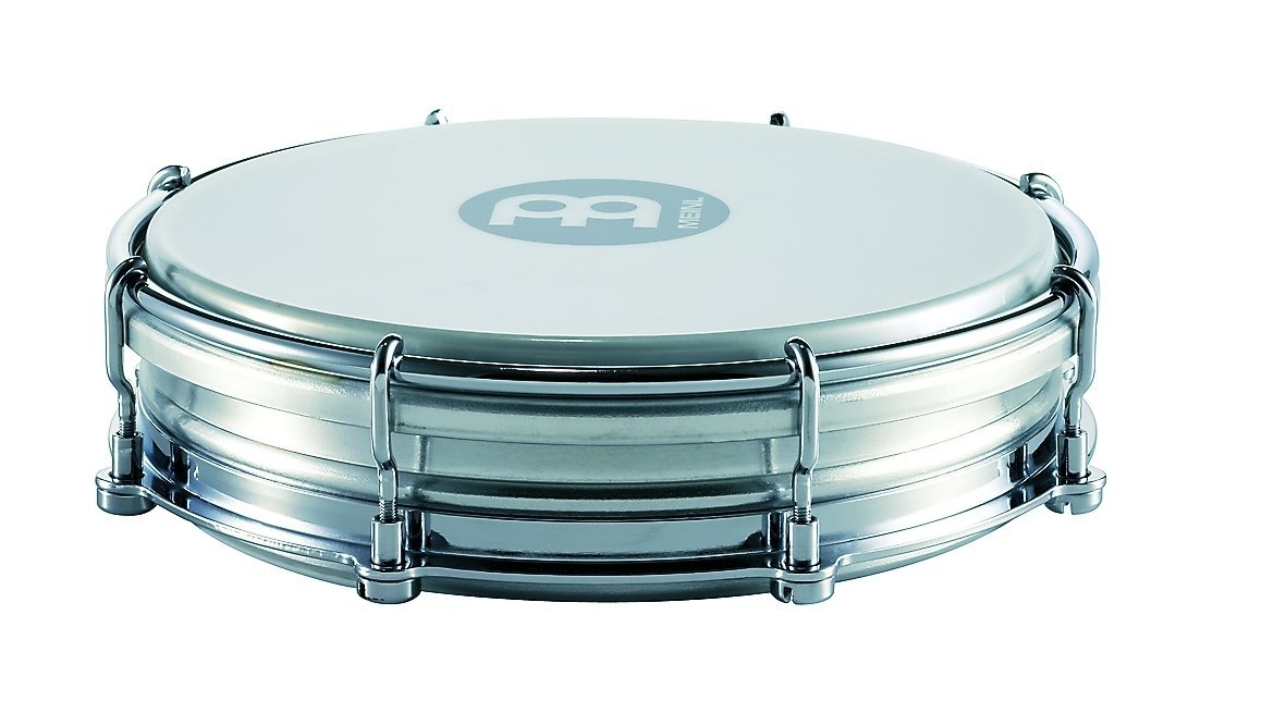 Meinl Percussion Tamborim with Floatune Tuning System-Not Made in China-Black ABS Plastic Body & Synthetic Head