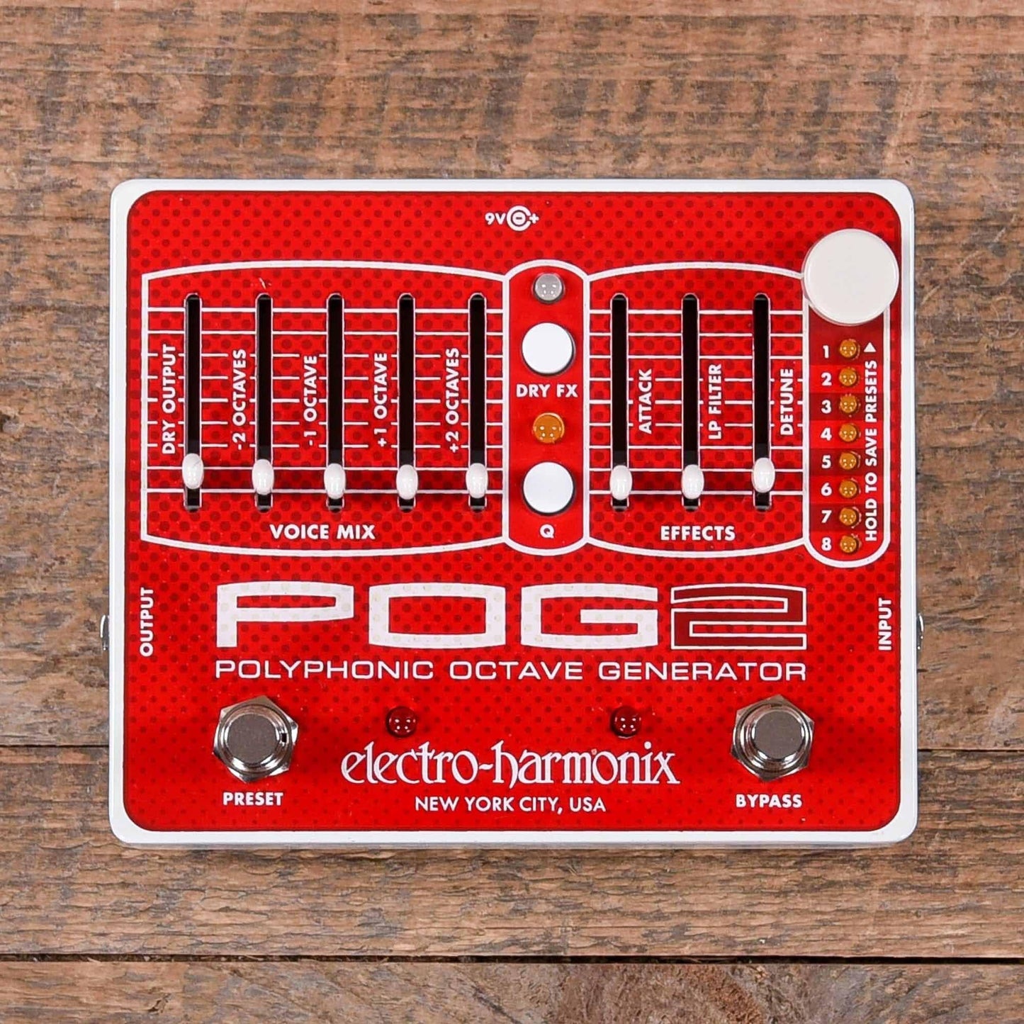 Electro-Harmonix POG2 Polyphonic Octave Generator Pedal