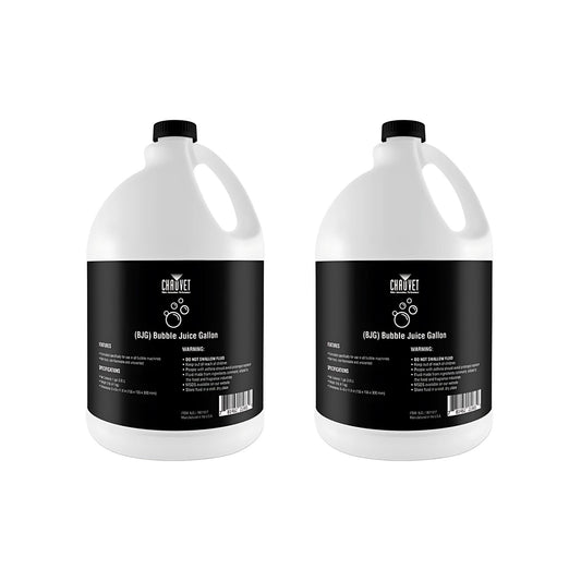 (2) Chauvet DJ BJG Gallons Bubble Fluid Juice for Hurricane Bubble Haze Machines