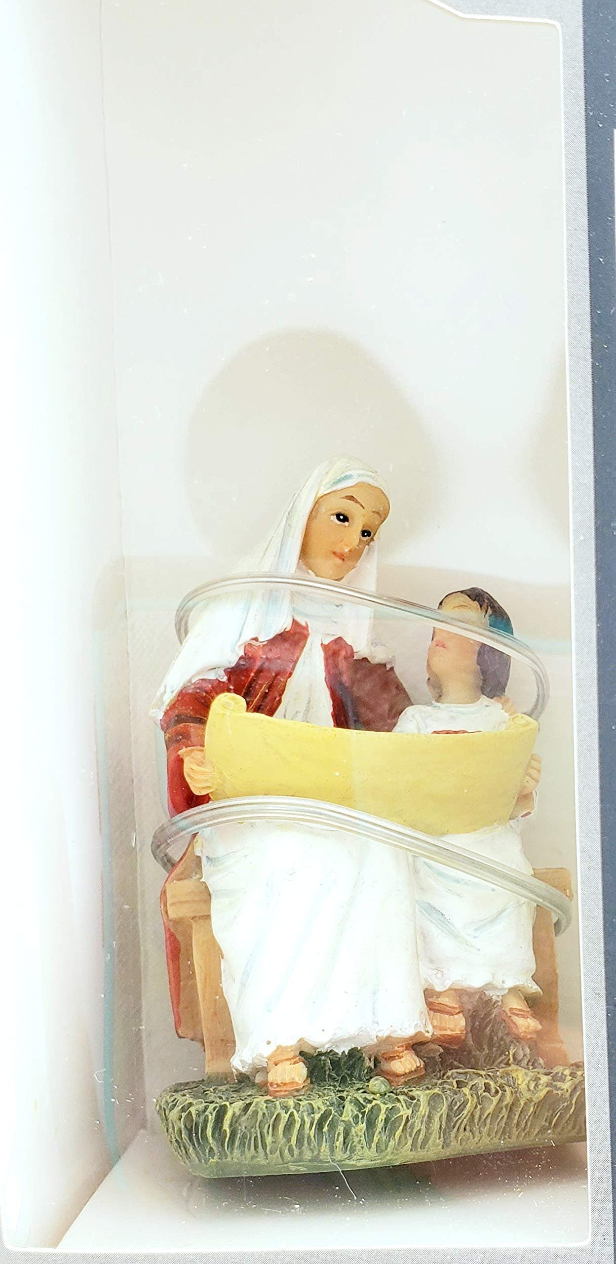 Roman, Inc. St. Anne Figure and Prayer Card Sacrament Catholic