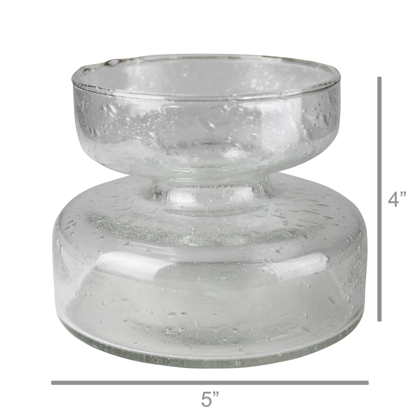 Seeded Glass Amaryllis Bulb Vase