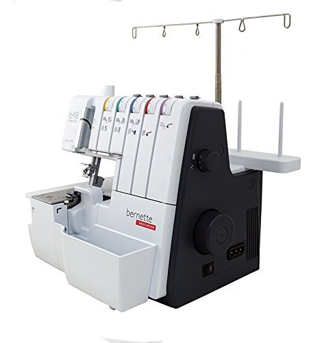 Bernette B48 Funlock Serger Coverstitch Overlock Machine | Heavy Duty Sewing Quilting Performance for Beginners and Professionals | 23 Stitches LED Light 1300 SPM Easy Threading Knife Control