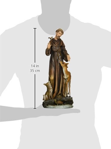 Joseph's Studio by Roman, 13.75" H St. Francis with Animals Figure, Religious Gift, Home Decor