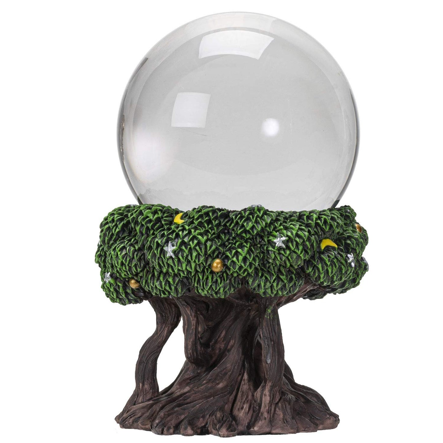 Pacific Trading Tree of Life Gazing Ball Outdoor Garden Decorations, Hand Painted Durable Mirror Globe Home Decor, 8.5 Inches