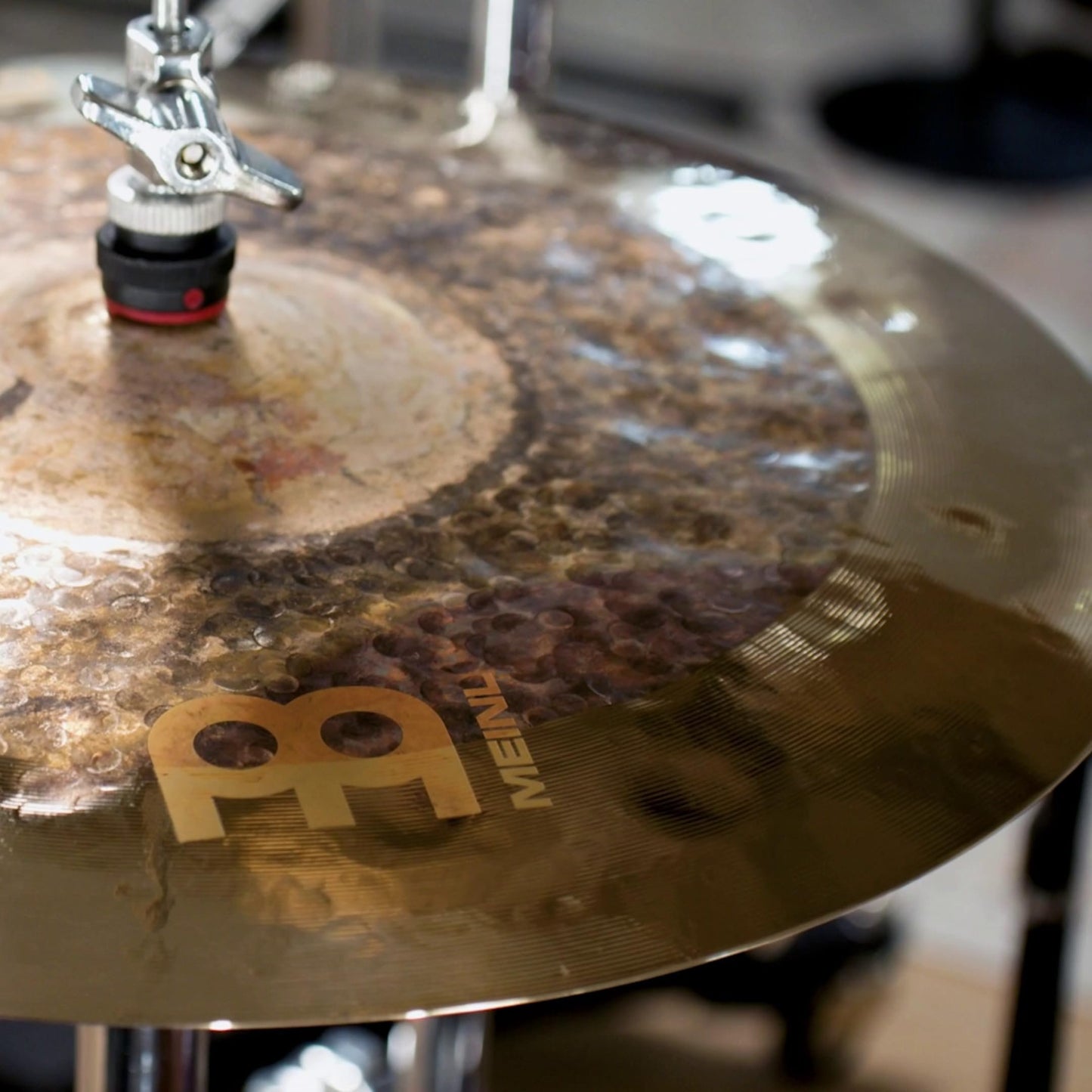 Meinl Cymbals Byzance 14" Dual Hihats, Pair — Made in Turkey — Hand Hammered B20 Bronze, 2-Year Warranty, B14DUH