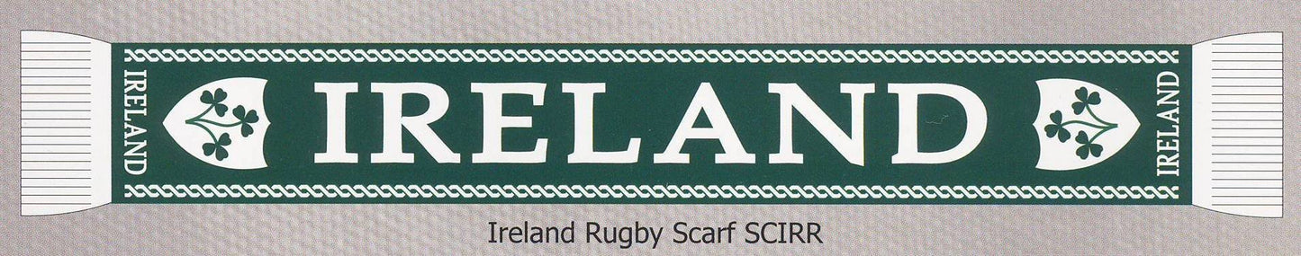 Irish Rugby Scarf - Ireland Scarf for Rugby and Soccer fans, Green
