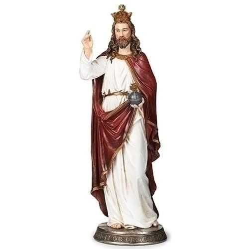 Joseph's Studio by Roman, 14.25" H Christ The King Figureine, Religious Home Décor, Devout Gift, Prayerful Inspiration