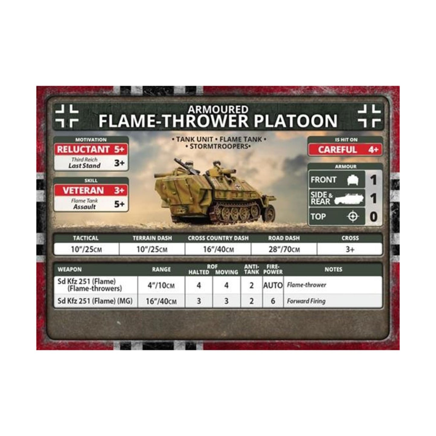 Flames of War Late War German Sd Kfz 251 Flamethrower Platoon