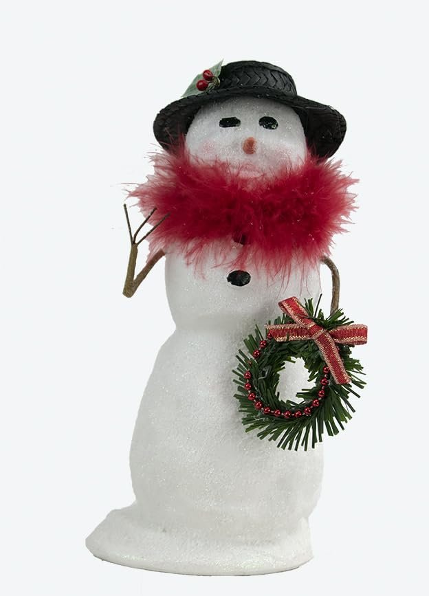 Byers' Choice Snowman w/Wreath Caroler SN3242 from The Snowmen Collection (New 2024)